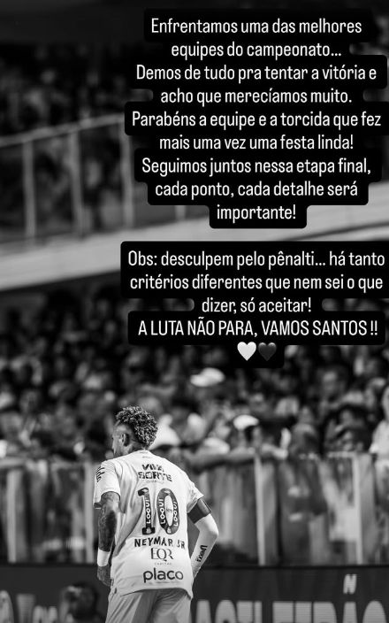 Neymar Issues Public Apology Following Controversial Penalty Against Mirassol Amid Santos’ Relegation Battle