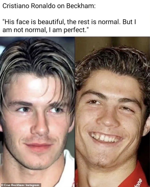 Cruz Beckham Offers a Sharp Rebuttal to Cristiano Ronaldo’s Comments on David Beckham’s Physique via Social Media