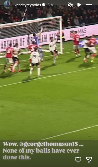 Ryan Reynolds Reacts with Humor to Wrexham Star’s Unconventional Goal